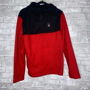 Spyder Mens Long Sleeve 1/4 Zip Pullover